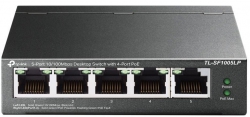 Коммутатор TP-LINK TL-SF1005LP 5x1FE/4xPoE 41W неуправляемый 250м
