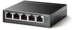 Коммутатор TP-LINK TL-SF1005LP 5x1FE/4xPoE 41W неуправляемый 250м