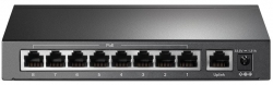 Коммутатор TP-LINK TL-SF1009P 9x1FE/8xPoE 65W неуправляемый 250 м
