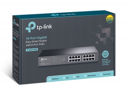 Коммутатор TP-LINK TL-SG1016PE 16xGE/8xPoE+ 124.4 Вт EasySmart 13" 1U