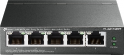 Коммутатор TP-LINK TL-SG105MPE 5xGE (4xPoE), 120Вт, WebSmart