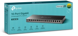 Коммутатор TP-LINK TL-SG116E 16xGE EasySmart Метал. корпус