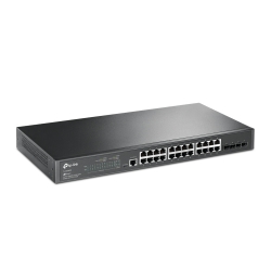 Коммутатор TP-LINK TL-SG3428MP 24xGE/PoE+384W 4xGE SFP L2 JetStream 19" 1U