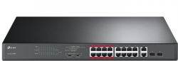 Коммутатор TP-LINK TL-SL1218MP 16x1FE/PoE+ 192W 2xGE 2xcomboGE/SFP 19" 1U