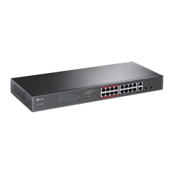 Коммутатор TP-LINK TL-SL1218MP 16x1FE/PoE+ 192W 2xGE 2xcomboGE/SFP 19" 1U