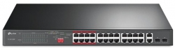 Коммутатор TP-LINK TL-SL1226P 24xFE/24xPoE+ 250W 2xGE 2xcomboGE/SFP 19" 1U