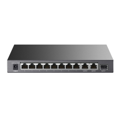 Коммутатор TP-LINK TL-SL1311P 8x1FE (8xPoE), 2xGE, 1xSFP, 65Вт, Неуправляемый