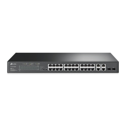Коммутатор TP-LINK TL-SL2428P 24xFE/PoE+ 250W 4xGE 2xcomboGE/SFP L2 Smart Switch 19" 1U
