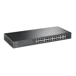Коммутатор TP-LINK TL-SL2428P 24xFE/PoE+ 250W 4xGE 2xcomboGE/SFP L2 Smart Switch 19" 1U
