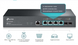 Комутатор TP-LINK TL-SX3206HPP 2xSFP+ (10GE) 4x10GE LAN console+microUSB L2 JetStream 19" 1U