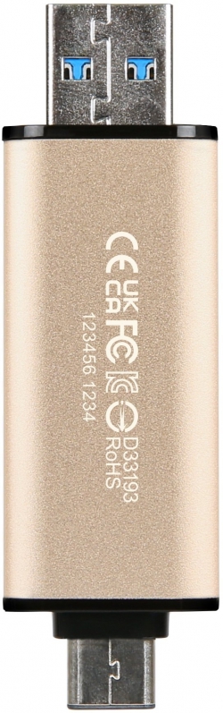 Накопичувач Transcend 128GB USB 3.2 Type-A + Type-C JetFlash 930 R420/W400MB/s Чорний TS128GJF930C