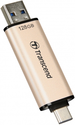Накопичувач Transcend 128GB USB 3.2 Type-A + Type-C JetFlash 930 R420/W400MB/s Чорний TS128GJF930C