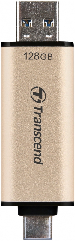 Накопичувач Transcend 128GB USB 3.2 Type-A + Type-C JetFlash 930 R420/W400MB/s Чорний TS128GJF930C