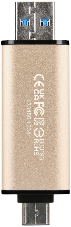 Накопичувач Transcend 256GB USB 3.2 Type-A + Type-C JetFlash 930 R420/W400MB/s Чорний TS256GJF930C