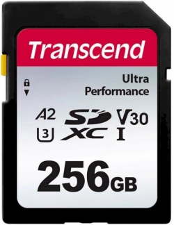 Карта памяти Transcend SD 256GB C10 UHS-I U3 A2 R160/W90MB/s 4K TS256GSDC340S