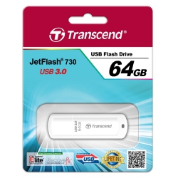 Накопитель Transcend 64GB USB 3.1 JetFlash 730 White TS64GJF730