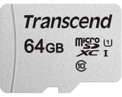 Карта памяти Transcend microSD  64GB C10 UHS-I R100/W20MB/s TS64GUSD300S