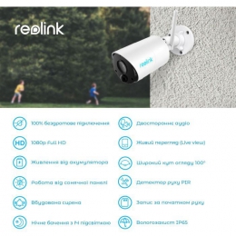 Камера відеоспостереження Reolink Argus Eco