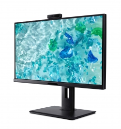 Монітор Acer 27" B278Kbemiqprcuzx D-Sub, HDMI, DP, USB, USB-C, MM, IPS, 3840x2160, 4ms, Pivot, Cam, FreeSync, HDR10 UM.HB8EE.010