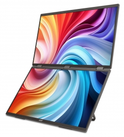Монітор портативний Dual Portable Acer 18.5" PD193QEbmiuux miniHDMI, 2xUSB-C, MM, IPS, 100Hz, 4ms UM.XP3EE.E01