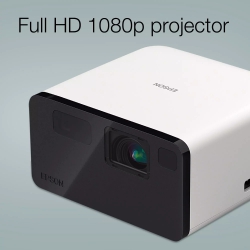 Проєктор Epson EF-21W FHD, 1000 lm, LASER, 1, Google TV, Diamond White V11HB35040
