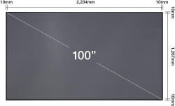 Экран фиксированный Epson ELPSC35 16:9, 100", 2.21x1.25 м, ALR V12H002AD0