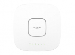 Точка доступу NETGEAR WAX630, WiFi6, AX6000, Tri-Band, 1x2,5GE/PoE++, 1x1GE LAN, Cloud Managed, внутр. ант. WAX630-100EUS