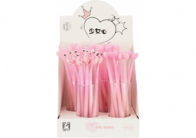 Ручка шариковая Peach blossom гелевая синяя, ассорти MAXI Z19011 Z19014
