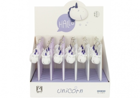 Ручка шариковая гелевая Unicorn, пишет синим, ассорти MAXI Z19073