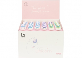 Ручка шариковая гелевая Unicorn, пишет синим, ассорти MAXI Z19080