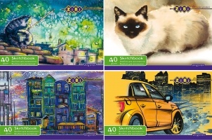Альбом для малювання, А4, 40 аркушів, 120 г/м2, на пружині, KIDS Line ZiBi ZB.1442
