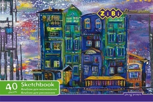 Альбом для малювання, А4, 40 аркушів, 120 г/м2, на пружині, KIDS Line ZiBi ZB.1442