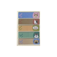 Закладки паперові DOGS, з клейким шаром, 44x12 мм, 5 диз. по 20 арк., KIDS Line ZiBi ZB.15101