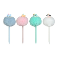 Ручка шариковая, Fluffy Party, 0,7 мм, синяя ZiBi ZB.2013