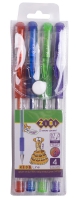 Набор из 4-х гелевых ручек GLITTER (с блестками) ZiBi ZB.2200-99