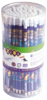 Карандаш графитовый EXOTIC HB, с резинкой, туба ZiBi ZB.2313