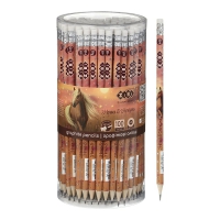 Карандаш графитовый HB, HORSES, с резинкой, тубая - 100 шт, KIDS Line ZiBi ZB.2323