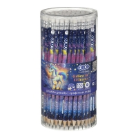 Карандаш графитовый HB, UNICORN, с резинкой, тубая - 100 шт, KIDS Line ZiBi ZB.2326