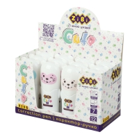 Корректор-ручка, 7 мл, CUTE, спиртовая основа, металлический наконечник, KIDS LINE ZiBi ZB.2902