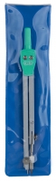 Циркуль COLLEGE в мягком PVC чехле, зеленый ZiBi