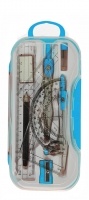 Готовальня BASIS, 10 предметів, блакитний ZiBi