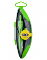 Циркуль START NEON в твердому футлярі, з запасним грифелем, салатовий, KIDS Line ZiBi ZB.5323NS-15