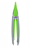 Циркуль в твердому футлярі START ERGO салатовий, KIDS Line ZiBi ZB.5350ES-15