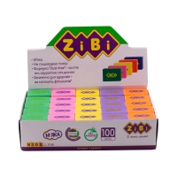 Гумка DRIVE, 26х18х8mm, 100 шт. в шоубоксі, KIDS Line ZiBi ZB.5420