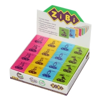 Гумка квадратна ZiBi ANIMALS, 28х28х13.5mm, в шоубоксі ZB.5458