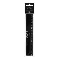 Линейка пластиковая 15см, BLACK, в блистере ZiBi ZB.5615