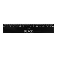 Линейка пластиковая 15см, BLACK, в блистере ZiBi ZB.5615