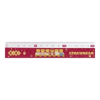 Лінійка пластикова 15см, BEAR TOY. в блістері ZiBi ZB.5616
