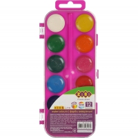 Водорастворимые акварельные краски, 12 цветов, розовый, KIDS Line ZiBi ZB.6544-10
