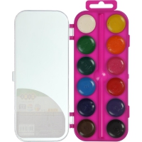 Водорастворимые акварельные краски, 12 цветов, розовый, KIDS Line ZiBi ZB.6544-10